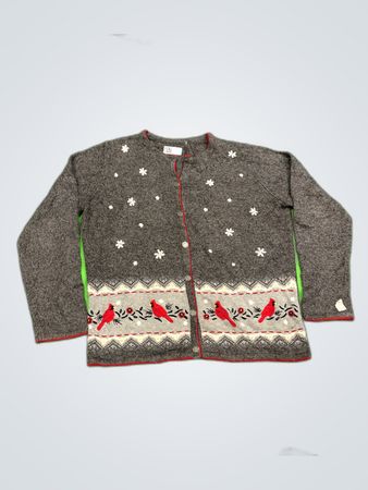 H&M Gray Knit Cardigan Sweater