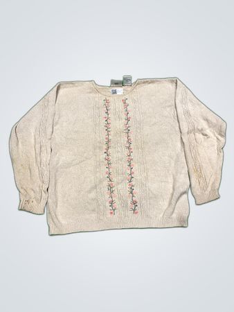 Northern Reflections Cottage Essentials Floral Knit Sweater