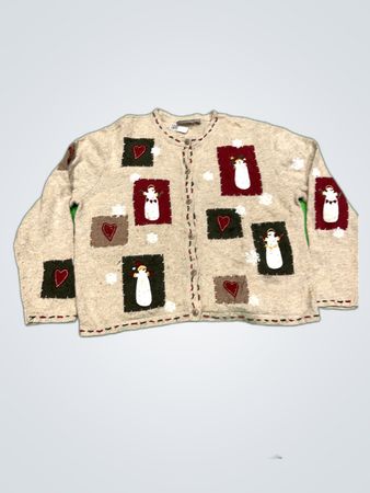Croft & Barrow Christmas Knit Cardigan