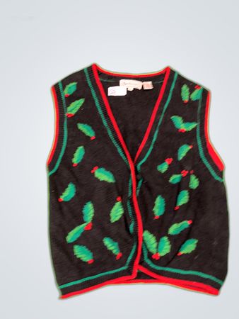 Bechamel Black Knit Holly Vest