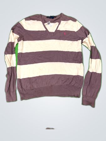 Ralph Lauren Striped V-Neck Sweater