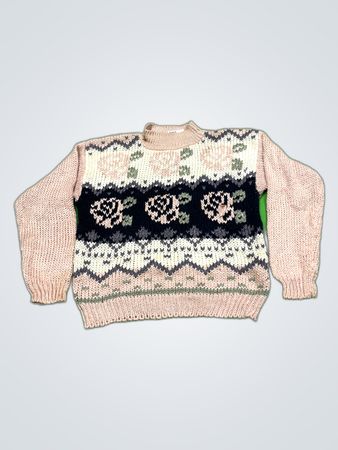 Spice of Life Floral Knit Sweater