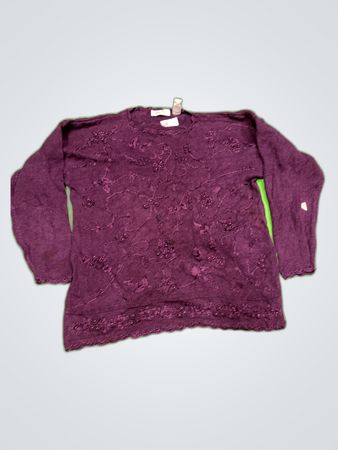 bydesign Embroidered Knit Sweater