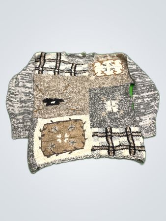 M.J. Carroll Patchwork Knit Sweater