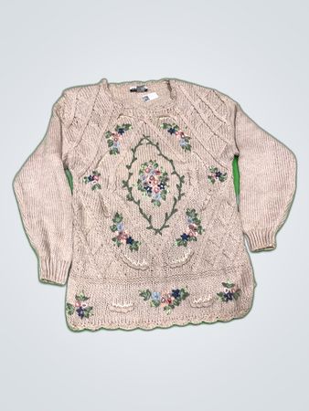 American Weekend Embroidered Knit Sweater