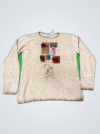 Cabin Creek Floral Embroidered Sweater