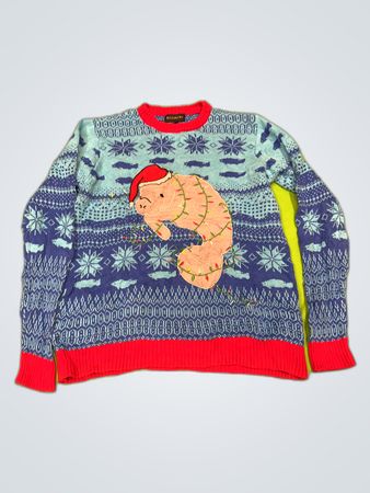 Blizzard Bay Christmas Manatee Knit Sweater