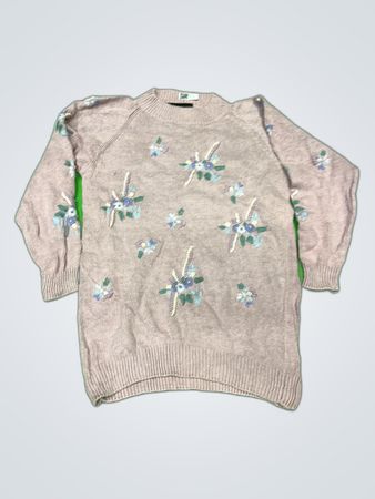 Casamiaia Floral Embroidered Sweater