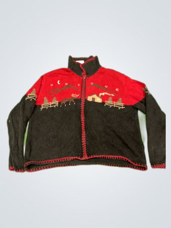 Christopher & Banks Embroidered Knit Cardigan