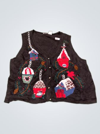 Capacity Human Knitted Christmas Vest