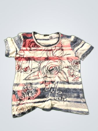 Gerry Weber Edition Printed Floral Stripe T-Shirt