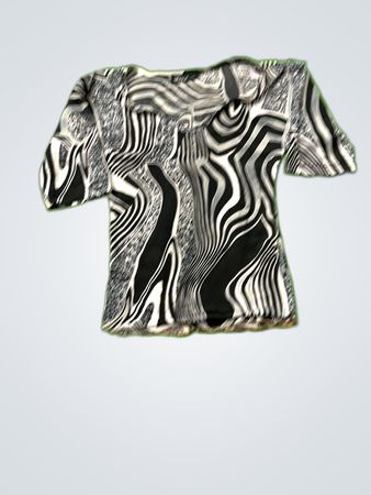 okay Black and White Striped Shirt