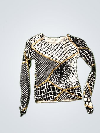 inPrint Printed Long-Sleeve Blouse