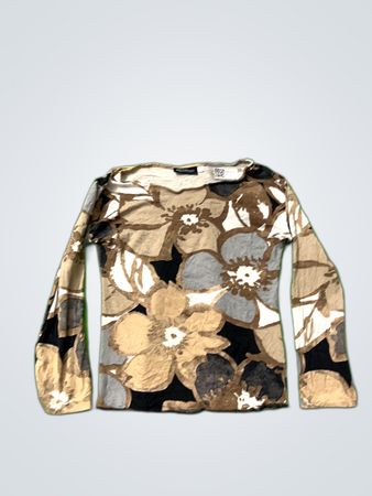 Long-Sleeve Floral Top