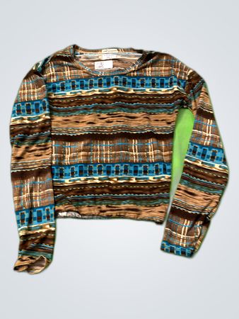 AGO Striped Knit Sweater
