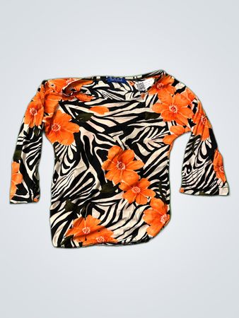 Ruby Off-Shoulder Printed Blouse
