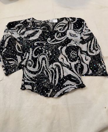 Mango Printed Sheer Blouse