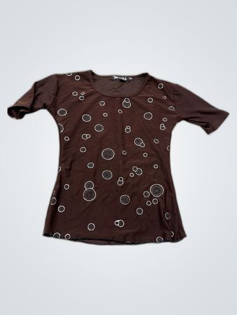 J.Crew Brown Polka Dot T-Shirt