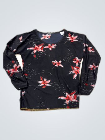 Standard Printed Long Sleeve Blouse