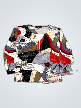 MF Printed Long Sleeve Blouse