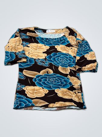 Fudayu Printed Floral Blouse