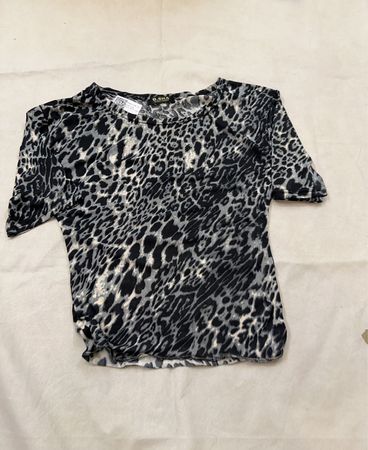 D.SHA Leopard Print Top