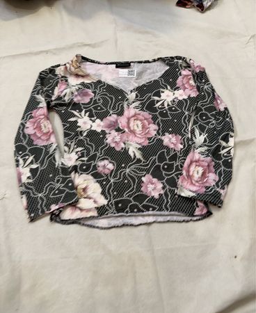 Komplimente Printed Floral Long-Sleeve Blouse
