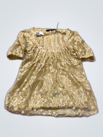 Vero Moda Gold Lace Blouse