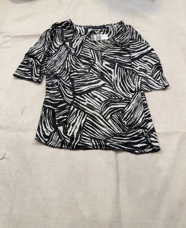 Sixth Sense Printed Zebra Blouse