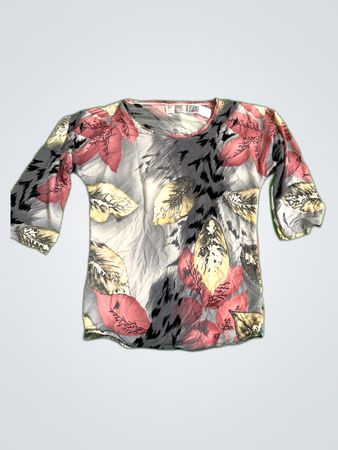 Blouse with Floral Pattern
