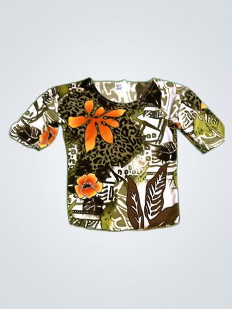 T-Shirt with Tropical Print