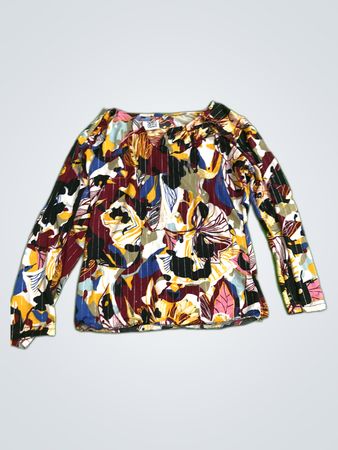Blouse with Floral Pattern