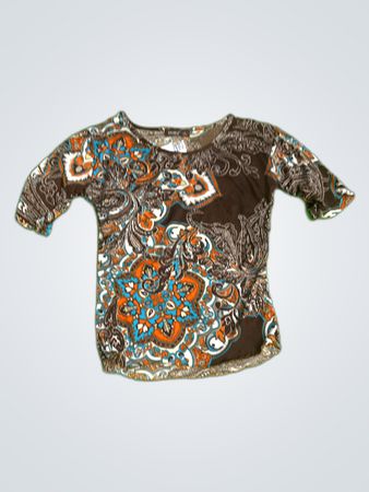 okay Paisley Pattern T-Shirt