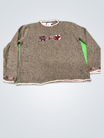 C.J. Banks Embroidered Knit Sweater