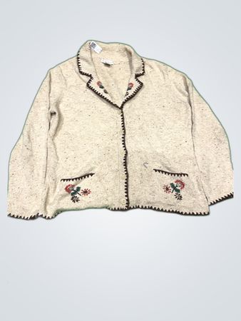 Northern Reflections Embroidered Knit Cardigan