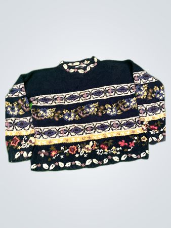Jennifer Reed Too Floral Knit Sweater