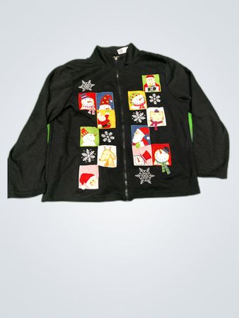 Christmas-themed Black Jacket