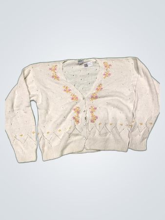 Yes Yes! Embroidered Knit Cardigan