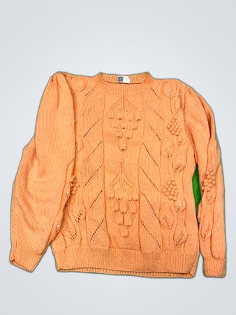Vintage Orange Knit Sweater