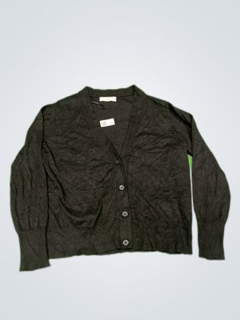 L.O.G.G. Black Cotton Cardigan