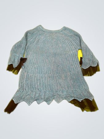 Blue Knit Top