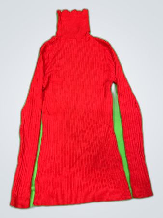 George Red Turtleneck Sweater