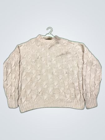 Cream Cable Knit Sweater