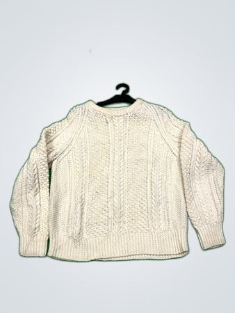 Cream Cable Knit Sweater
