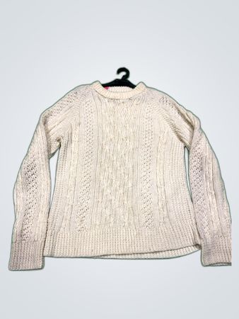 Unbranded Cream Cable Knit Sweater