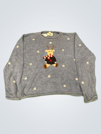 Christopher & Banks Reindeer Knit Sweater