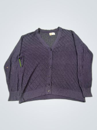 Purple Knit Cardigan