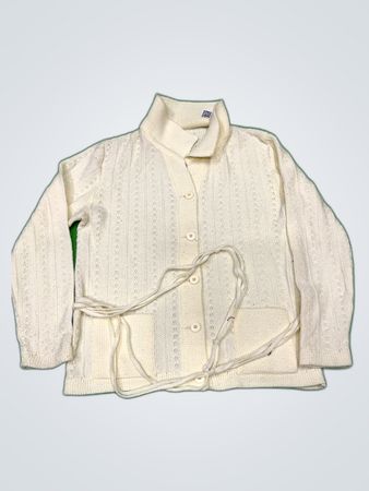 Unbranded White Knit Cardigan