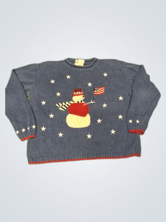 Christopher & Banks Snowman Knit Sweater