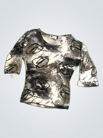 Zoe. 3/4 Sleeve Printed Top